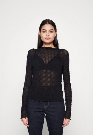EVERLY - T-shirt à manches longues - black