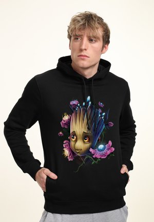 Marvel GOTG CLASSIC GROOT FLOWERS - Hoodie - black