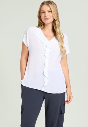 CON VOLANT - Blouse - bianco