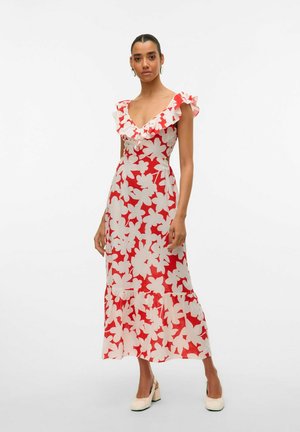 Vero Moda VMDICTHE - Vestido informal - fiery red