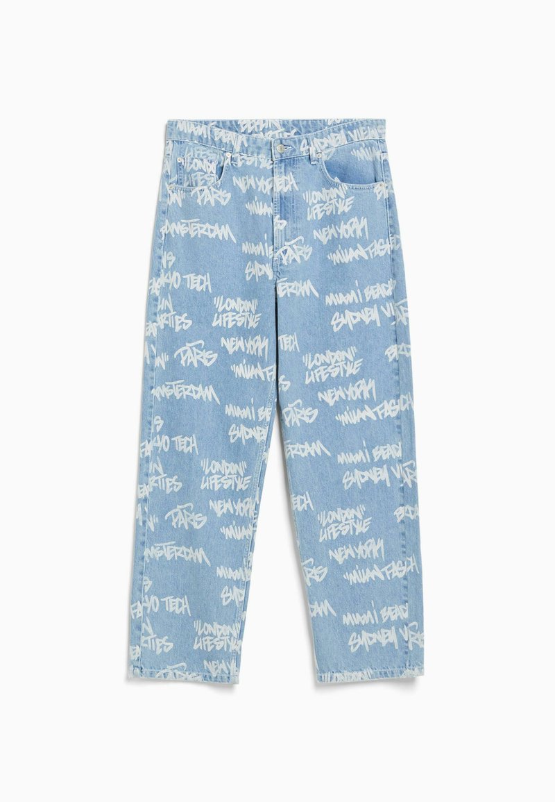 Bershka Straight leg jeans lichtblauw denim Bershka Straight leg jeans lichtblauw denim