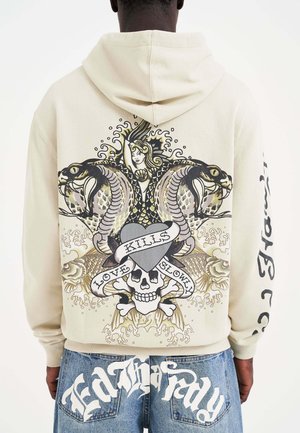 KILLS SLOWLY  - Zip-up sweatshirt - beige