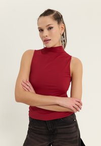 Even&Odd 2 PACK - Viršus - dark grey/bordeaux