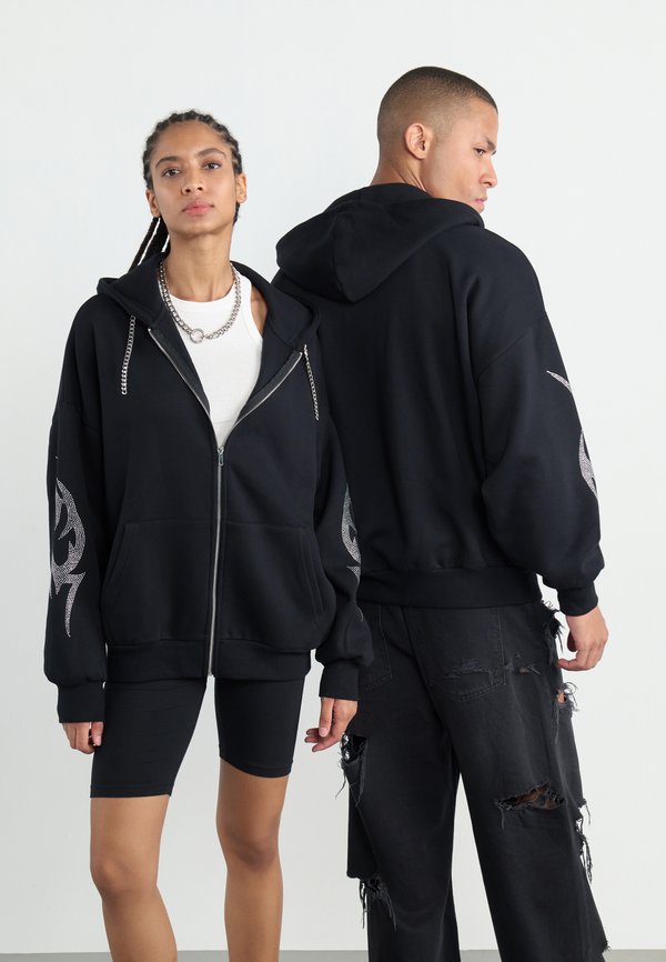 RHINESTONE TRIBAL ZIP-UP UNISEX - Zip-up sweatshirt2