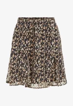 VILA, VIFALIA SHORT SKIRT - Minisukňa - black