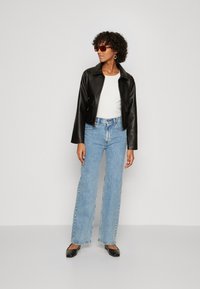 Abercrombie & Fitch JACKET - Jakna od umjetne kože - black beauty