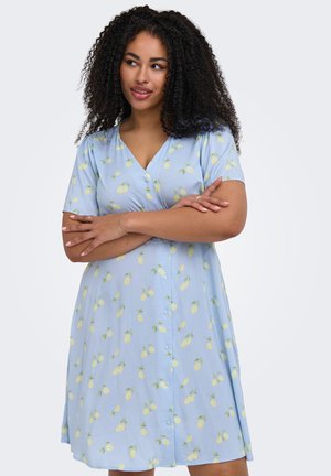 ONLY Carmakoma, CAREVIDA Short - Tričkové šaty - cashmere blue