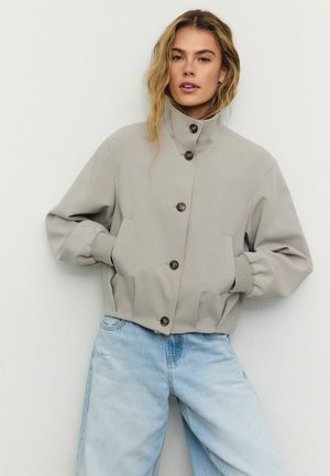 Stradivarius PADDED HIGH NECK JACKET - Overgangsjakke - blue