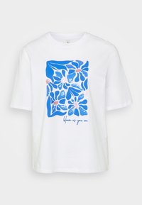 ONLRITA FLOWER  - Majica kratkih rukava s printom - bright white