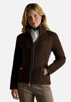 REGULAR FIT - HERITAGE ZIP THROUGH  REGULAR - Fleecejacke - chocolate