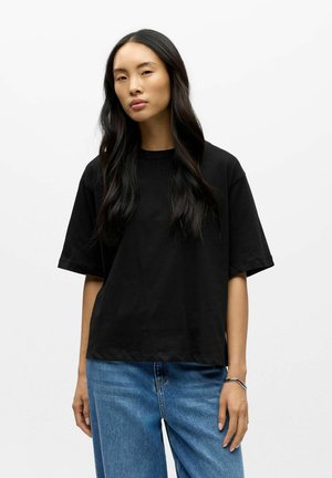 Object LOOSE FIT - Osnovna majica kratkih rukava - black