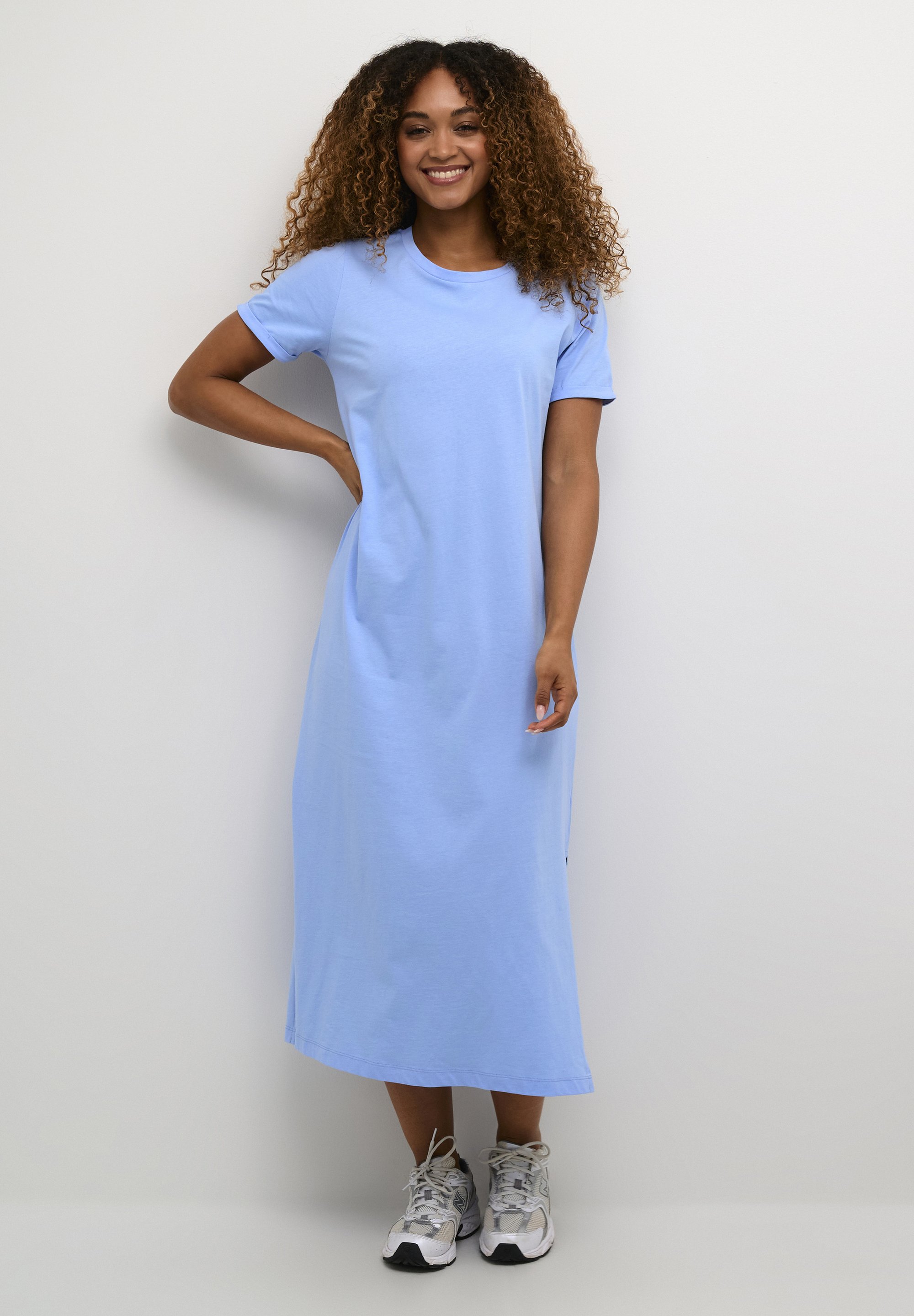 blue dress for baby girl Iafoxa Midi Dress / Placid Blue – Domestic Science Home main image 0