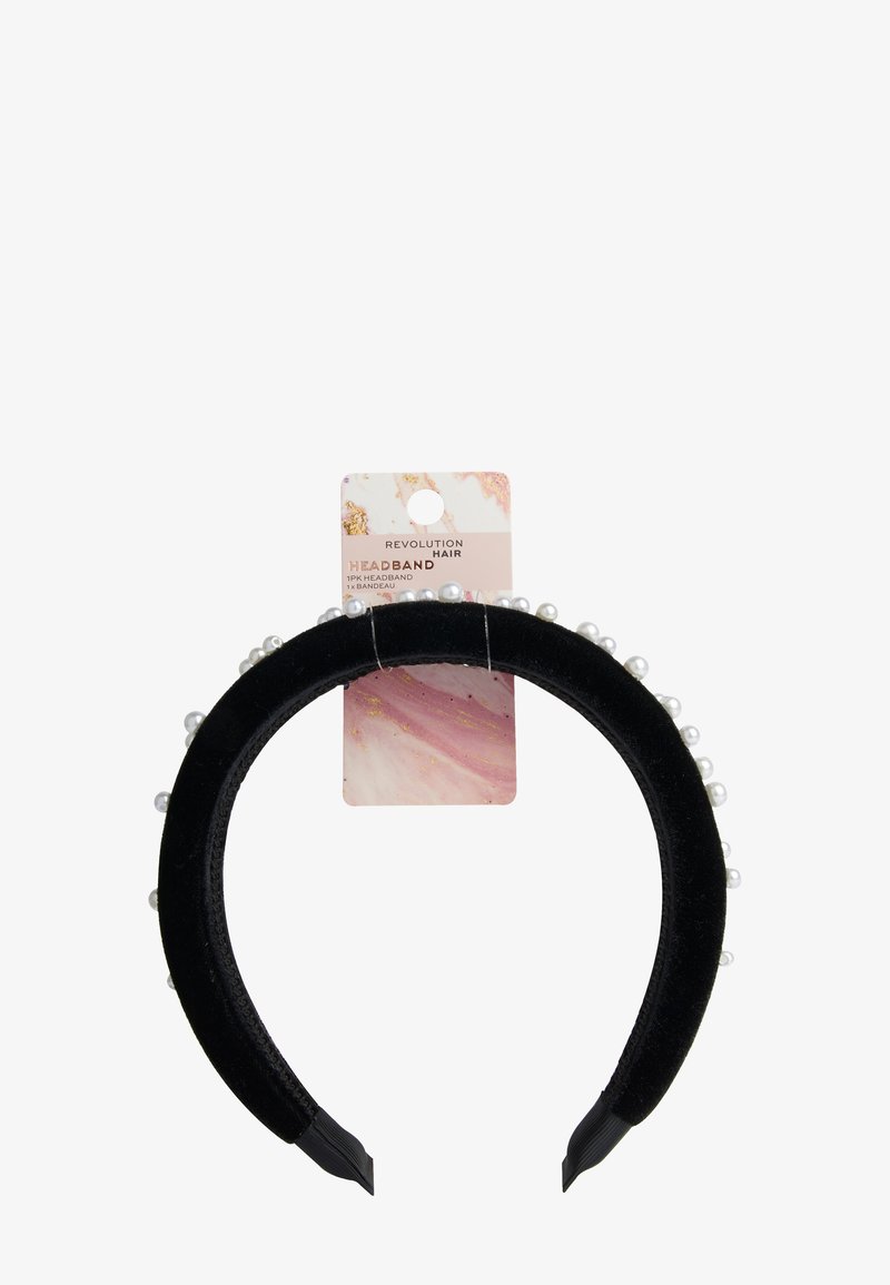 Revolution Haircare REVOLUTION PEARL VELVET HEADBAND BLACK - Håraccessoar - black