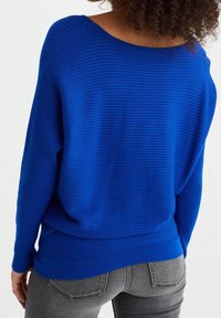 WE Fashion Stickad tröja - mottled light blue