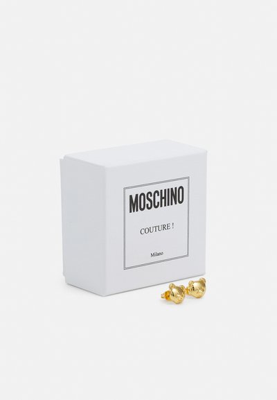 MOSCHINO EARRINGS - Earrings - shiny gold-coloured