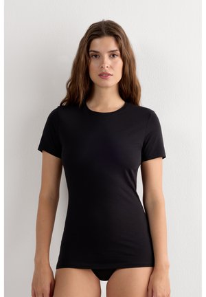 Intimissimi, ULTRAFRESH SHORT-SLEEVED - Jednoduché tričko - black