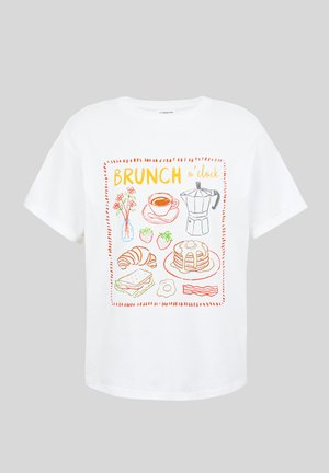 Even&Odd, T-shirt imprimé - white