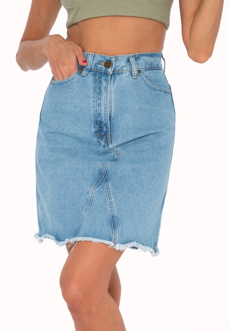 Damen Jeansröcke | Awesome Apparel A-Linien-Rock blue denim - WS32127 Damen Jeansröcke | Awesome Apparel A-Linien-Rock blue denim - WS32127