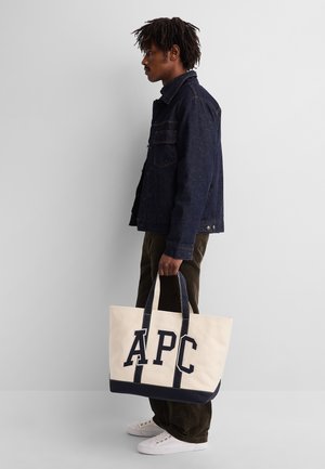 GAP, GAP X A.P.C. LOGO TOTE BAG - Bolso de mano - natural
