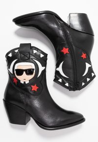 KARL LAGERFELD Botki kowbojki i motocyklowe