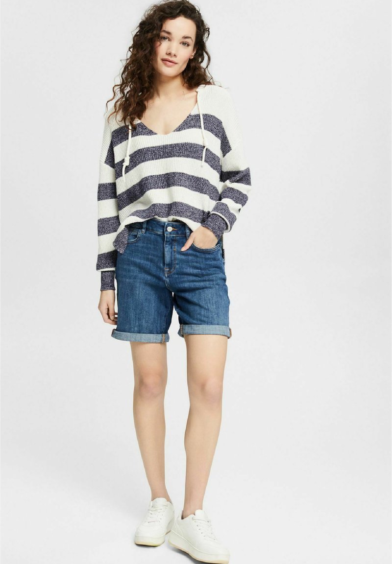 Damen Kleider | Esprit Jeans Shorts blue medium washed/blau-metallic - SN15299 Damen Kleider | Esprit Jeans Shorts blue medium washed/blau-metallic - SN15299