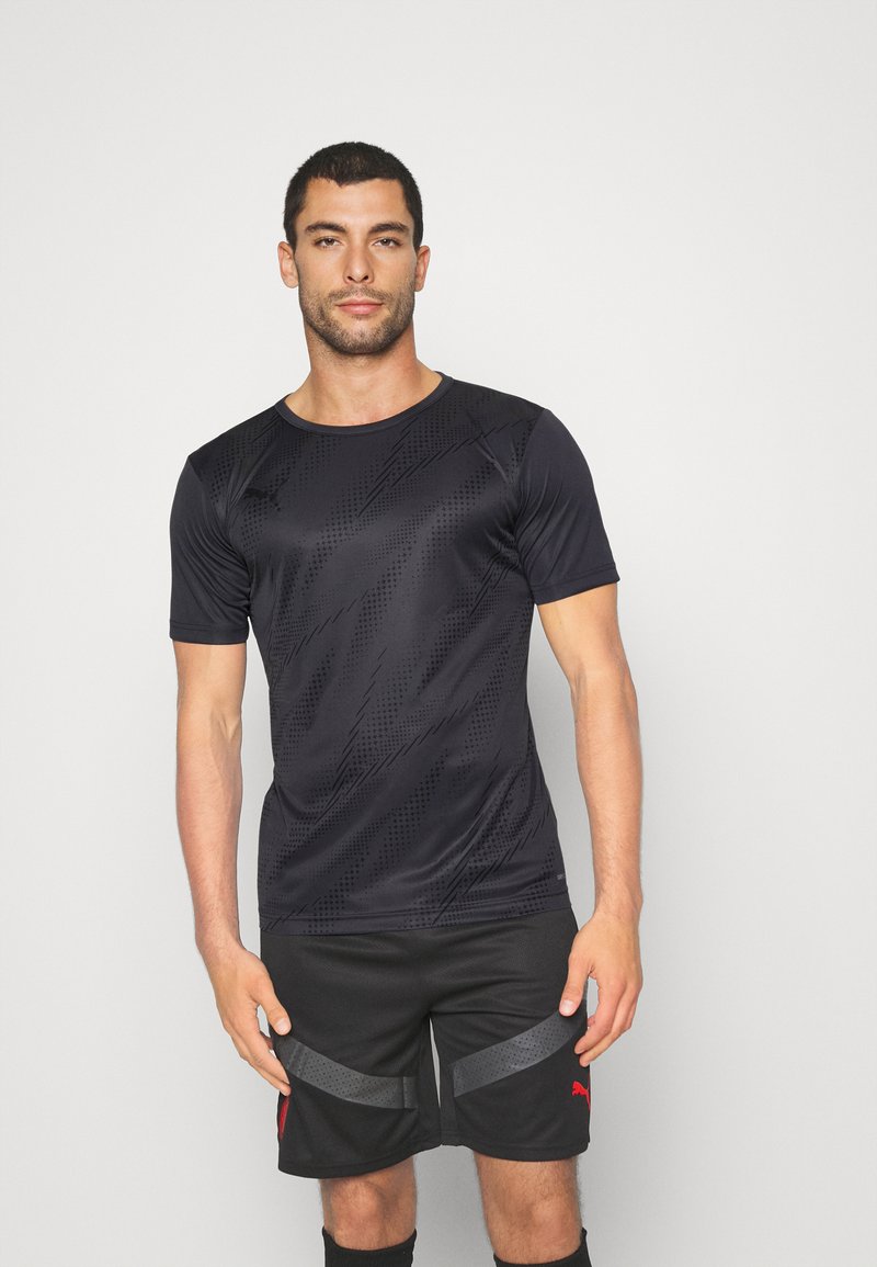 Puma INDIVIDUAL RISE GRAPHIC Sports Tshirt asphalt/black/dark grey