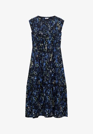 Cecil, MIDIKLEID MIT SPLIT NECK UND PRINT - Vestito casual - urban dark blue