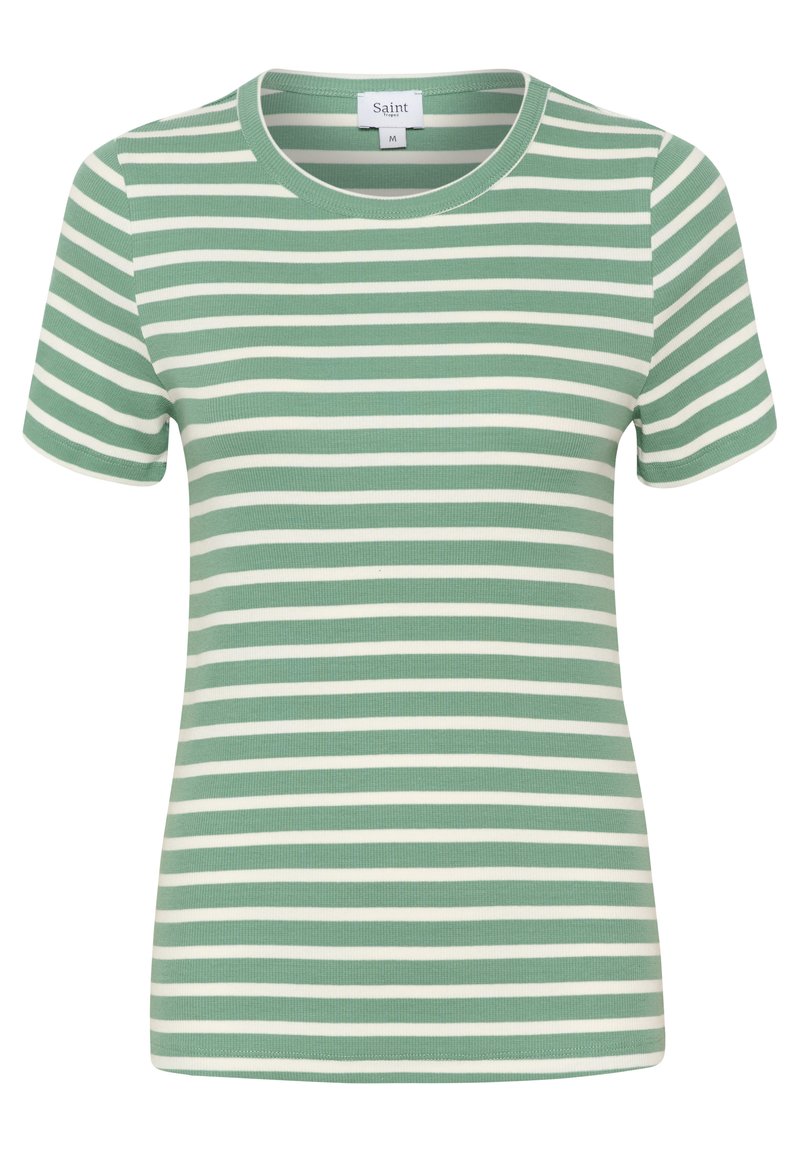 Saint Tropez T-shirt print lichtgroen Saint Tropez T-shirt print lichtgroen