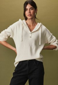 Next GEM BUTTON - Sweat à capuche - ecru cream