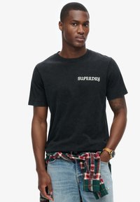 Superdry & Co TATTOO GRAPHIC  - Camiseta estampada - black