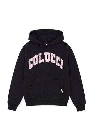 Colucci, LOGO HOODIE COLLEGE - Φούτερ με κουκούλα - black aop rose