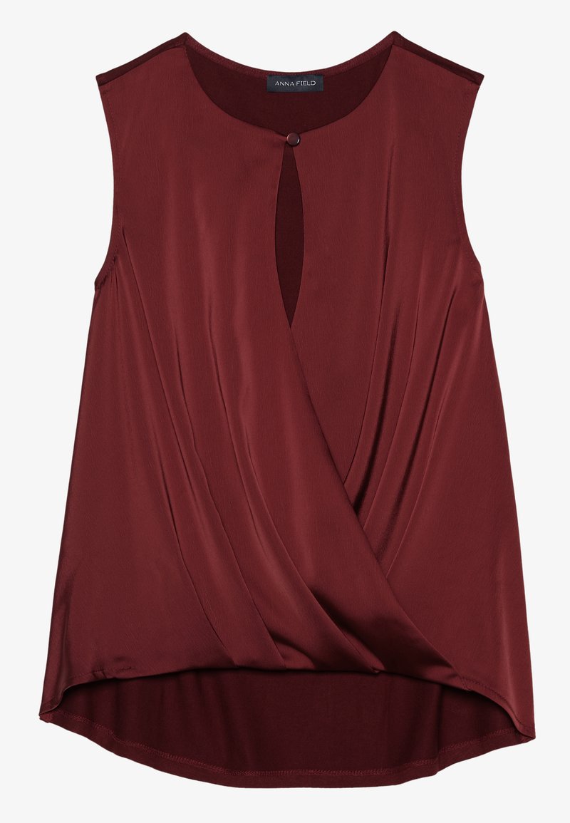 Anna Field Top bordeauxrood
