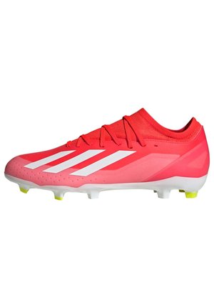 X CRAZYFAST LEAGUE FG - Moulded stud football boots - solar red cloud white team solar yellow