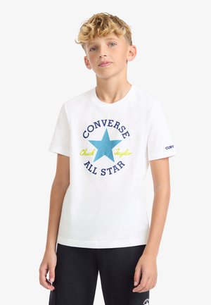 DISSECTED CHUCK PATCH TEE  - T-shirt imprimé - white/gnarly blue