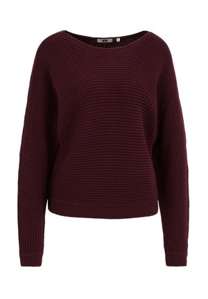 WE Fashion, Pullover - aubergine
