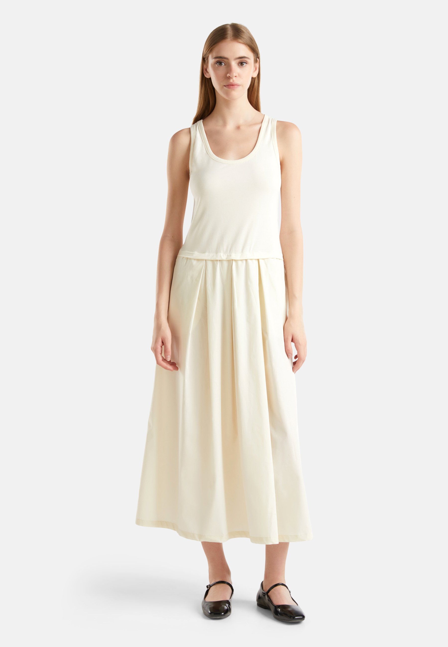 Vestito Donna United Colors Of Benetton - In Viscosa - Scollo Americano - Lavabile In Lavatrice - Foto 7