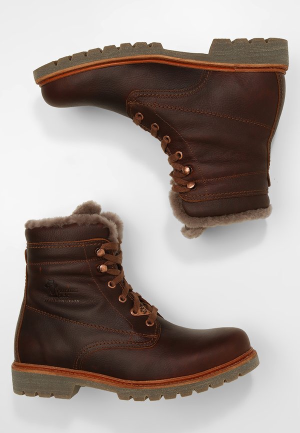 AVIATOR IGLOO - Lace-up ankle boots - chestnut2