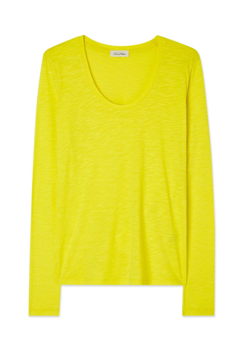 American vintage Longsleeve lichtgeel American vintage Longsleeve lichtgeel