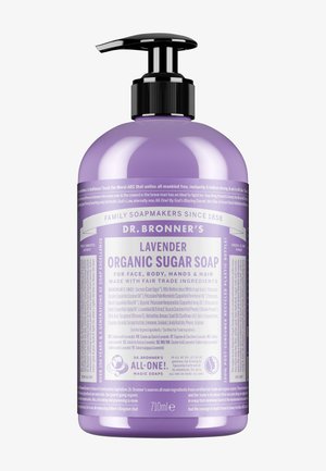 Dr. Bronner´s, DR. BRONNER'S ORGANIC-SUGAR SOAP LAVENDER - Liquid soap - transparent