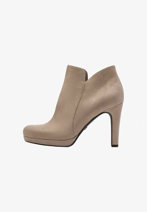 Tamaris Stivaletti con plateau - taupe