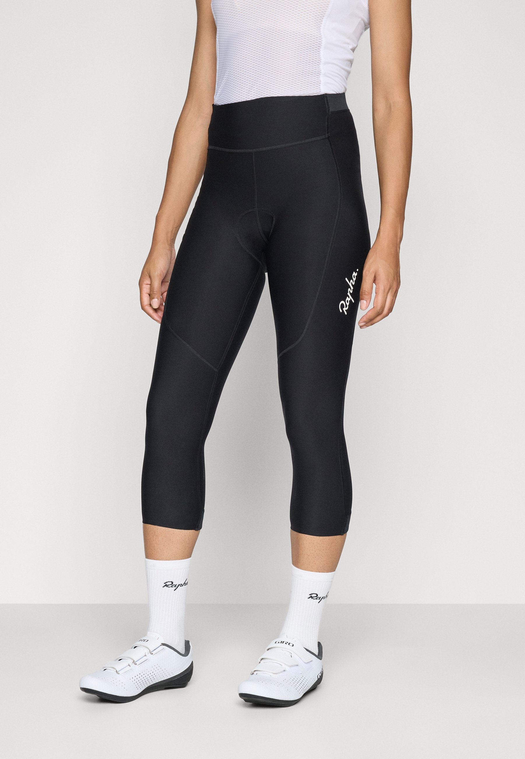 Rapha WOMENS 3/4 - Bib tights - black/white/black - Zalando.co.uk