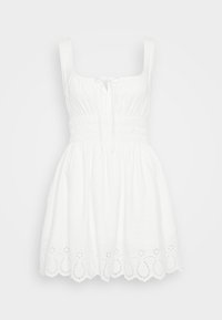 TIE SMOCKED MINI DRESS - Vestido informal - new off white