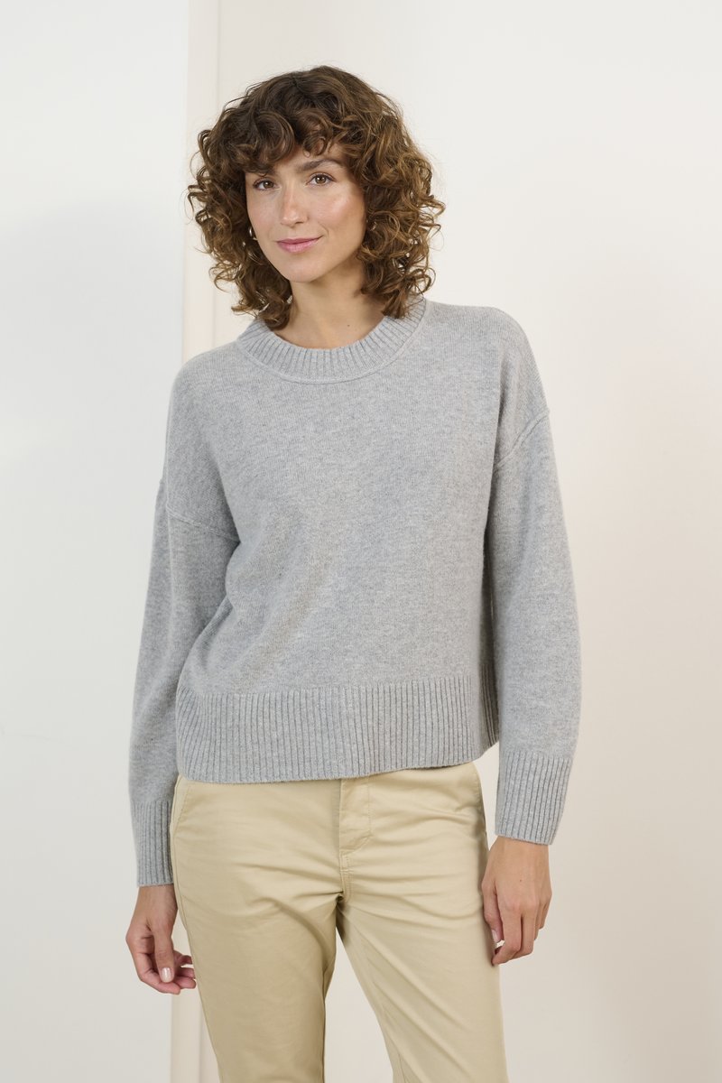 Part Two CHARLENEPW - Stickad tröja - light grey melange