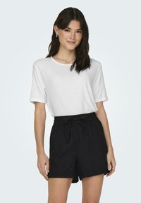 JDY 2ER-SET WEICH REGULAR FIT RUNDHALS - Basic T-shirt - schwarz weiß