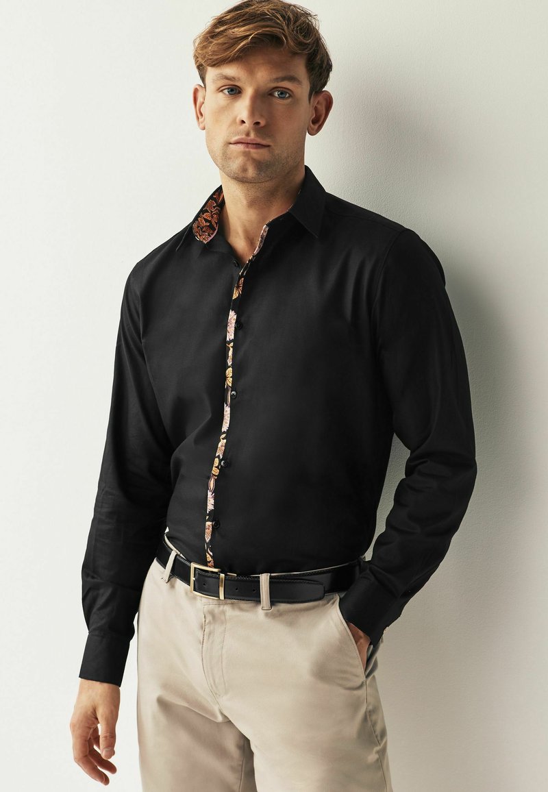 Next TEXTURED TRIMMED - Krekls - black