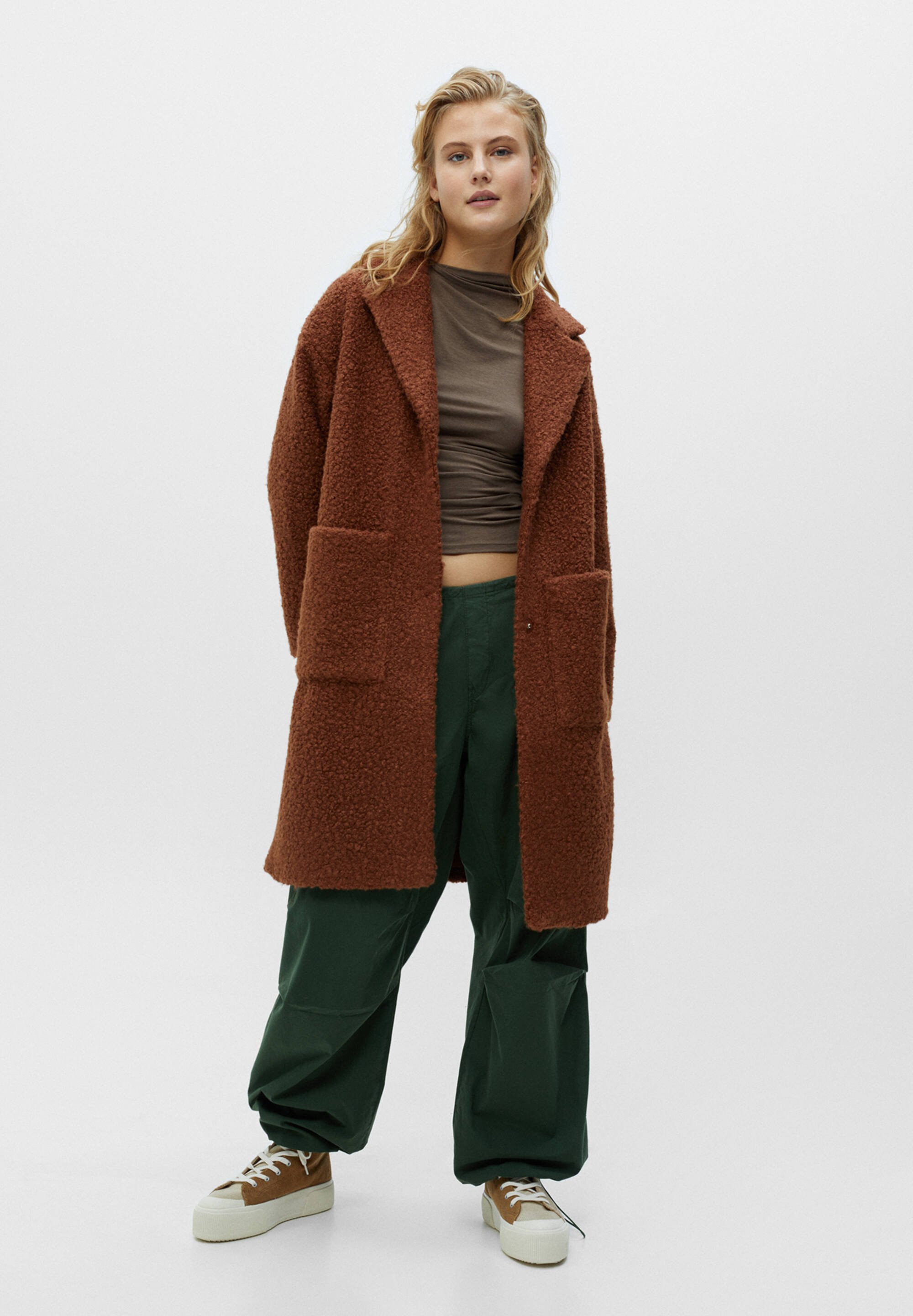 pull&bear teddy coat