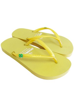 CHANCLA BRASILERAS®, CLASSIC PEARL W ,HECHO EN BRAZIL - Sandalias de dedo - yellow