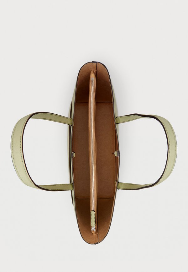 CROSSHATCH LEATHER LARGE KARLY TOTE - Tote bag - light olive3