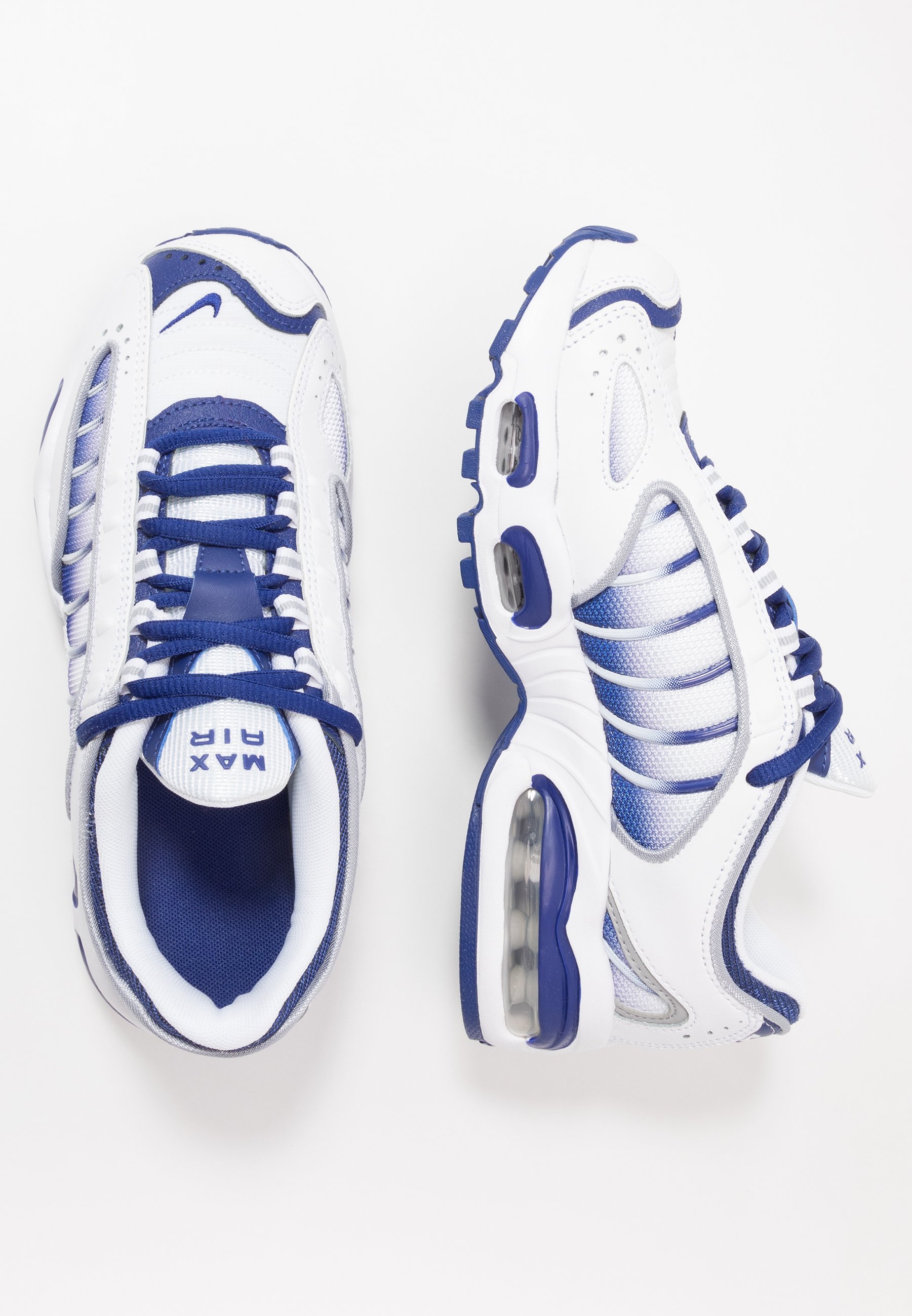 Nike Sportswear Air Max Tailwind Iv Trainers White Deep Royal Blue Wolf Grey White Zalando De