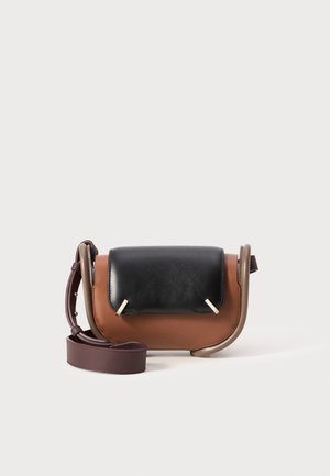 LOVNI UNISEX - Bandolera - cognac/black